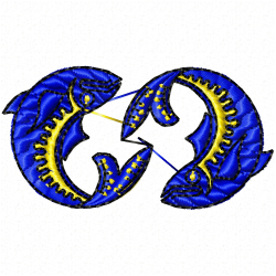 Fishes Embroidery Design 9 Fishes Embroidery Design 9